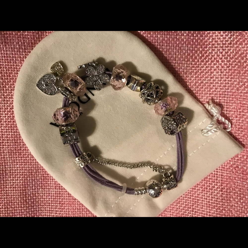 Authentic Retired pandora charm bracelet